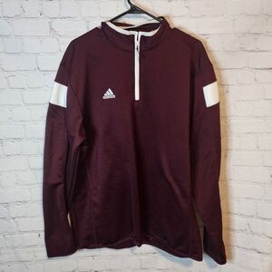 Men's Addidas "Climalite" zip-up fleece sweater, size Large